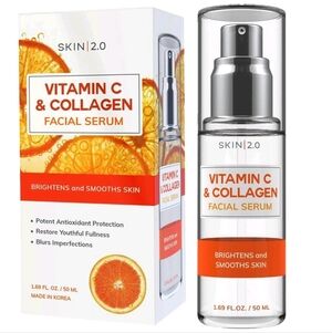 Vitamin C Collagen Skin Facial Serum 1.69 Fl Oz Clean Beauty Brightens & Smooth